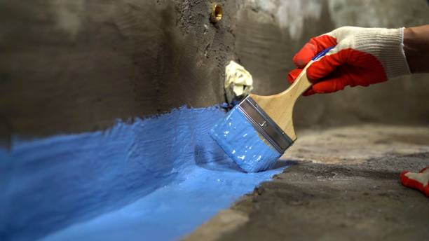 Commercial Waterproofing project at a Mansfield, OH business property by SJ Waterproofing Pros